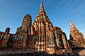 Ayutthaya, Thailand. Wat Chaiwatthanaram, close view of the eastern gallery of the temple precint. 